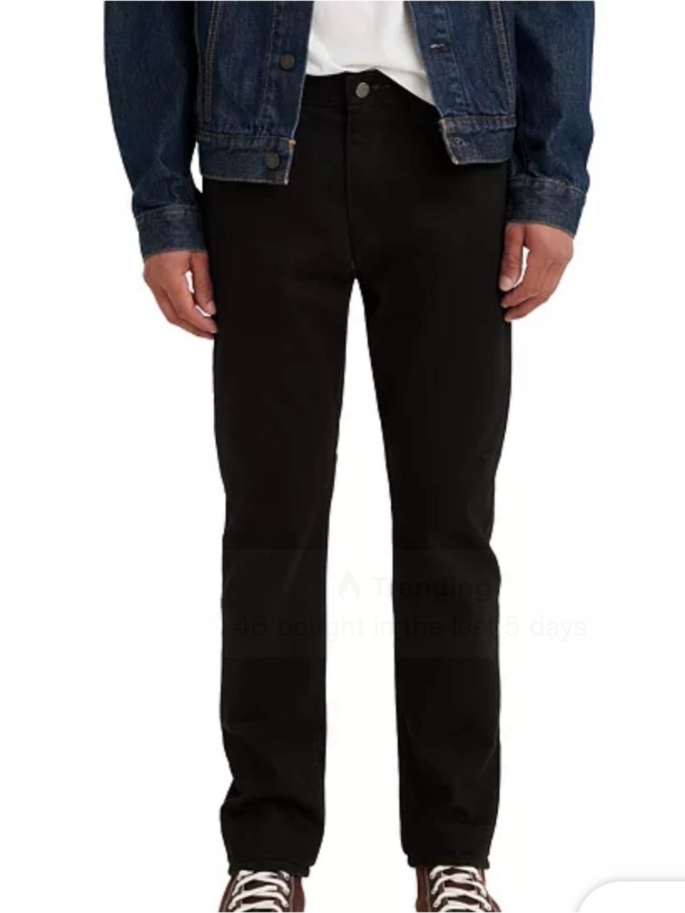 Levi's Men's Black Relaxed Fit Jeans